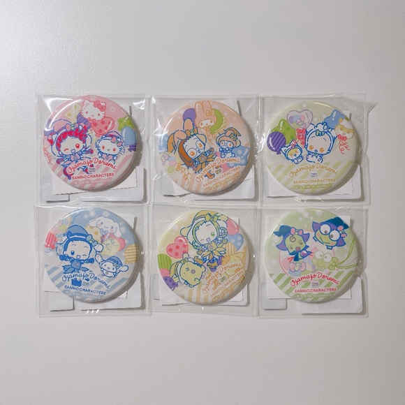 Doremi X Sanrio Pin Badges Set of 6 - Picture 1 of 3